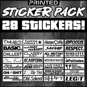 Printed Sticker Pack - STICKERNERD.COM