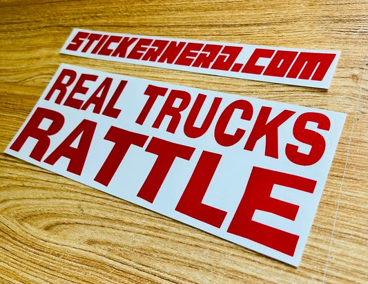 Real Trucks Rattle Sticker - Funny Decal