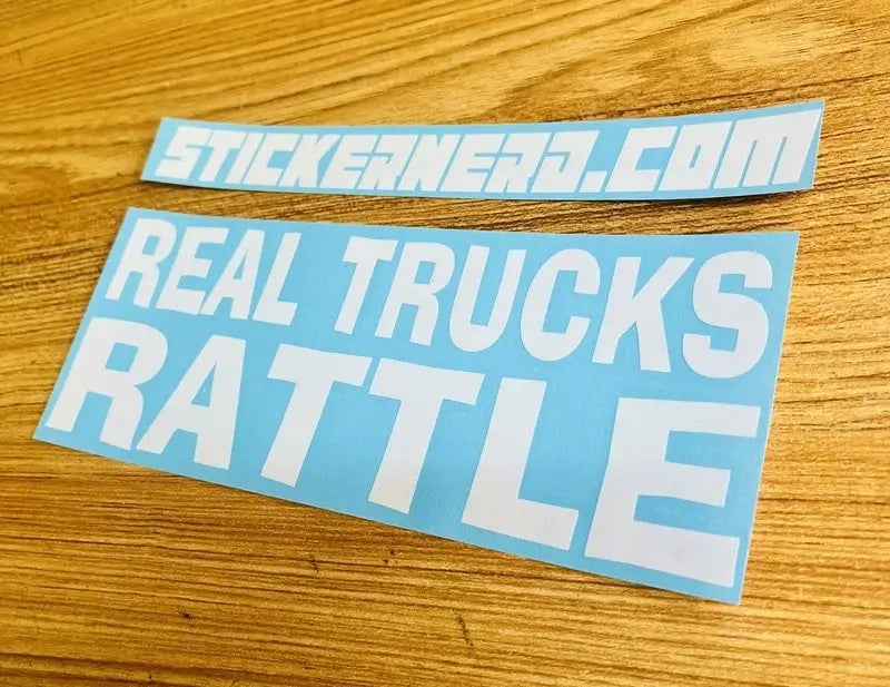 Real Trucks Rattle Decal - Funny Sticker 