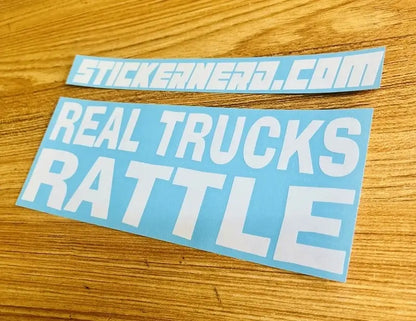 Real Trucks Rattle Decal - Funny Sticker 