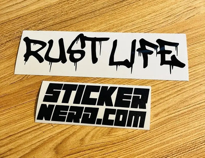 Rust Life Sticker - Window Decal 