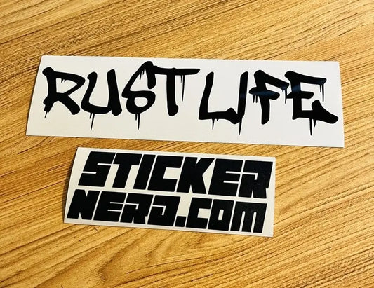 Rust Life Sticker - Window Decal 