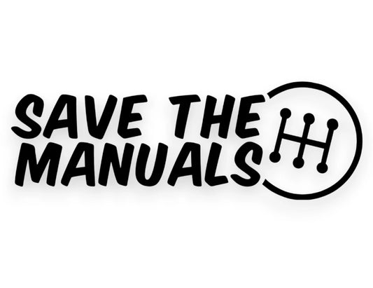 Save The Manuals Sticker - Funny Decal - STICKERNERD.COM