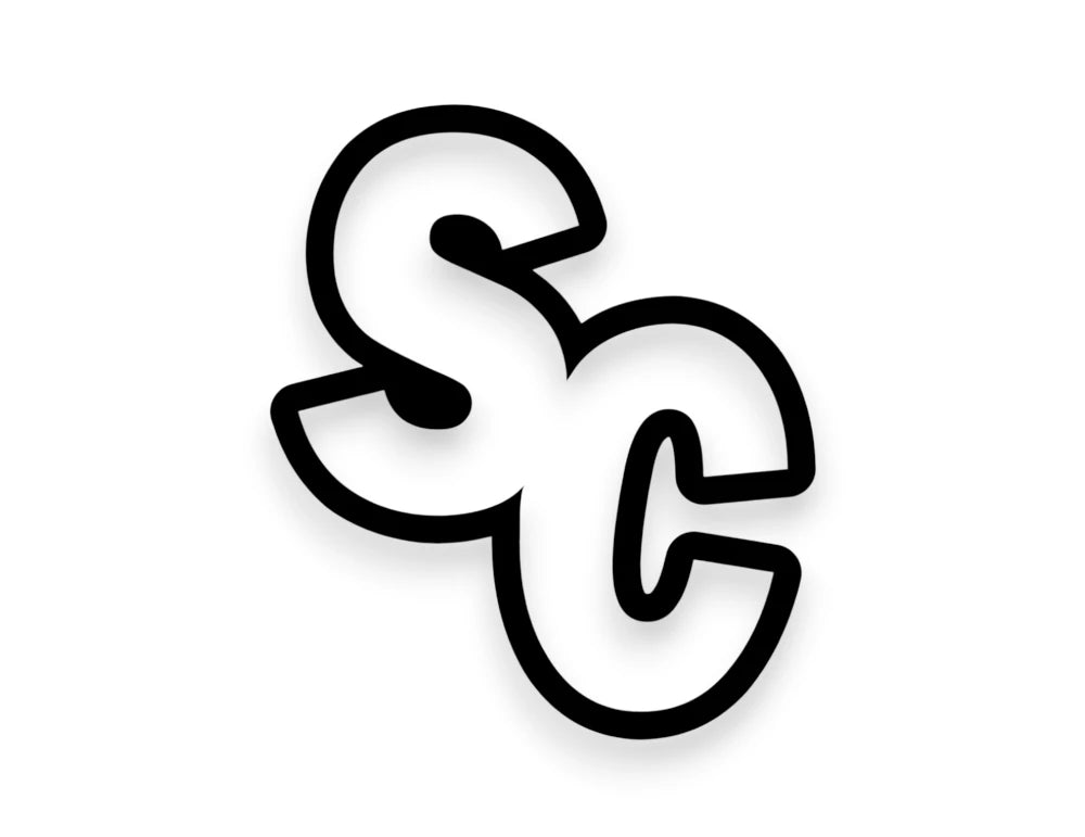 SC State Initials Sticker - STICKERNERD.COM