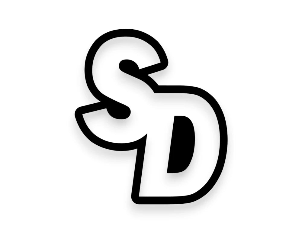SD State Initials Sticker - STICKERNERD.COM