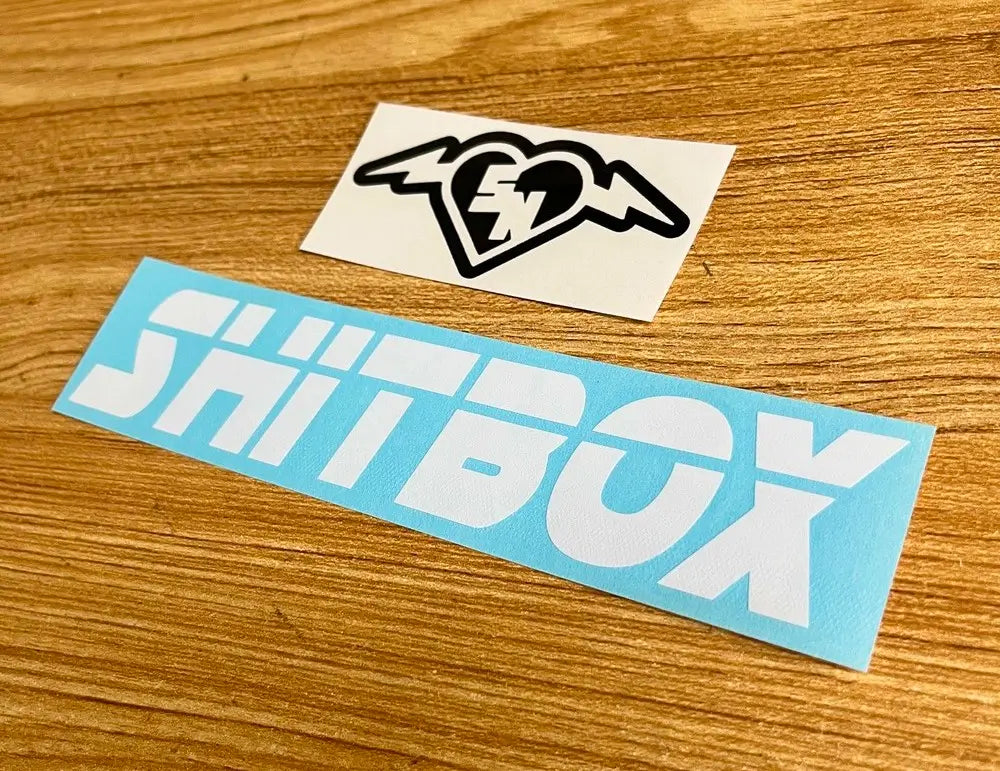 Shit Box Sticker - Funny Window Decal - STICKERNERD.COM