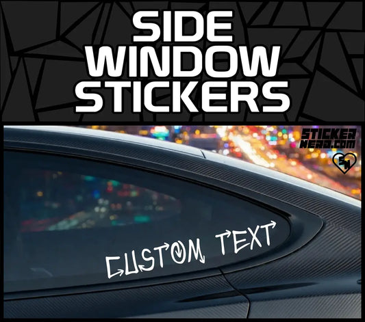 Side Window Stickers - Custom Vinyl Decals