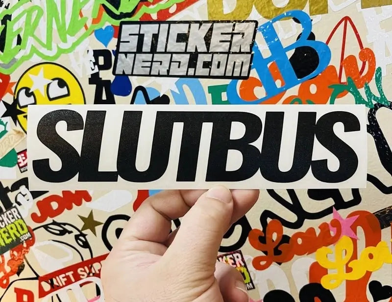 Slut Bus Decal - Funny Vinyl Sticker 