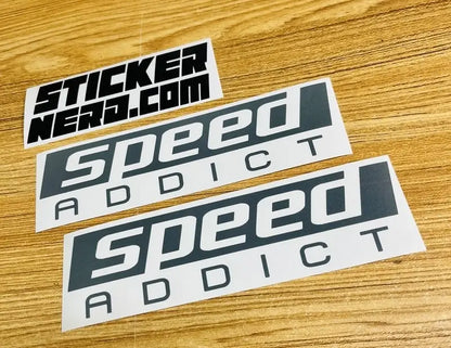 Speed Addict Sticker - Funny Window Decal 