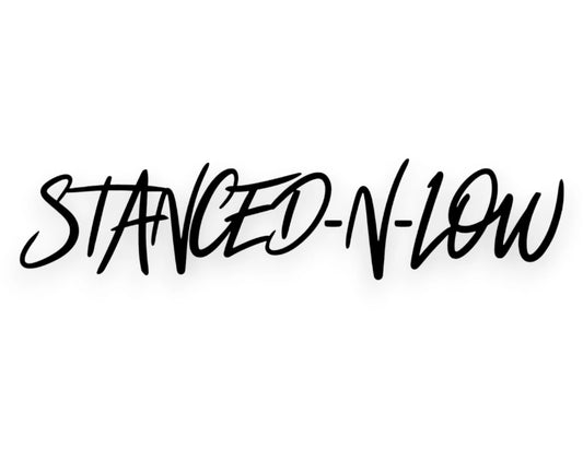 Stanced N Low Sticker - Vinyl Decal - STICKERNERD.COM