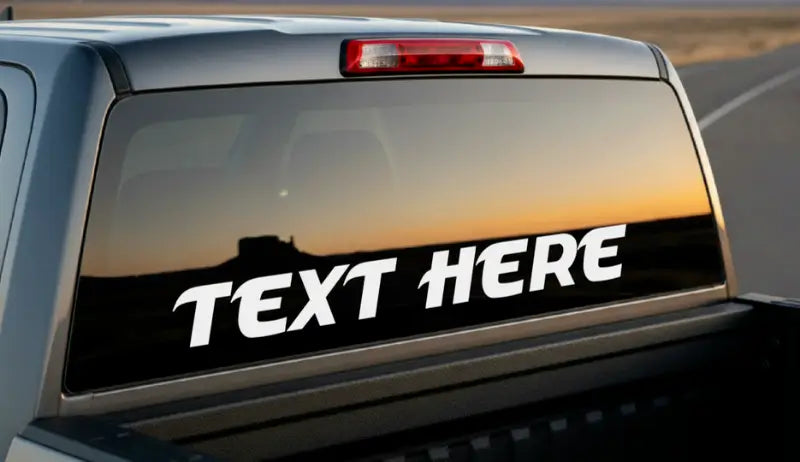 Custom Stickers For Cars And Trucks - Vinyl Window Decals
