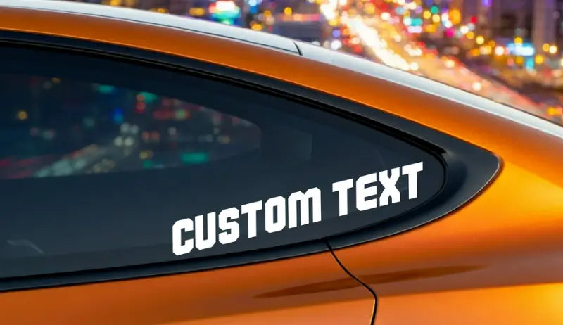 Custom Stickers For Cars And Trucks - Vinyl Window Decals