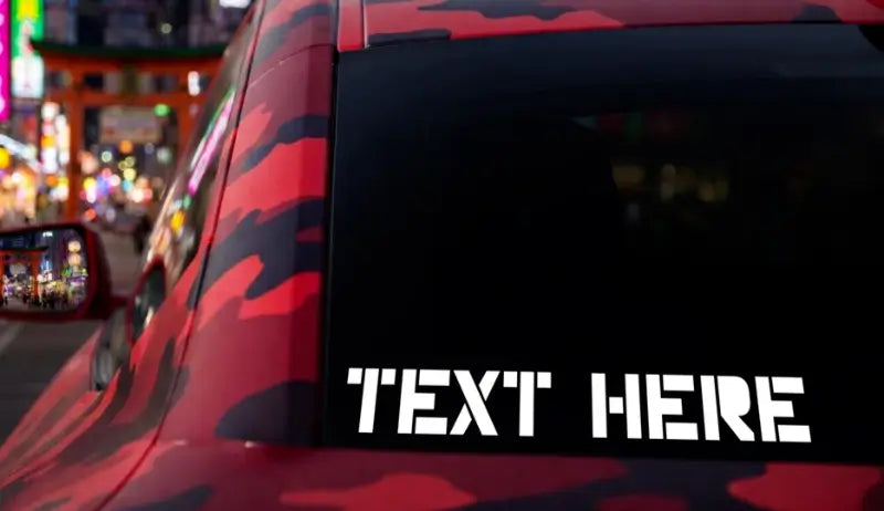 Custom Stickers For Cars And Trucks - Vinyl Window Decals