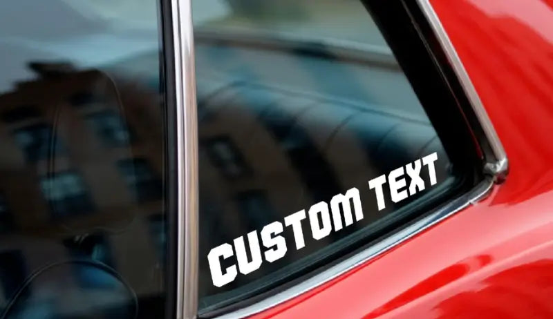 Custom Stickers For Cars And Trucks - Vinyl Window Decals