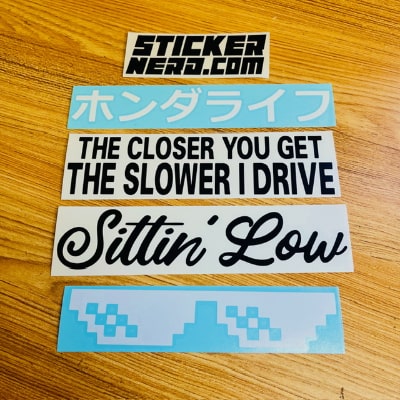 FUNNY STICKERS - JDM DECALS - STICKERNERD.COM