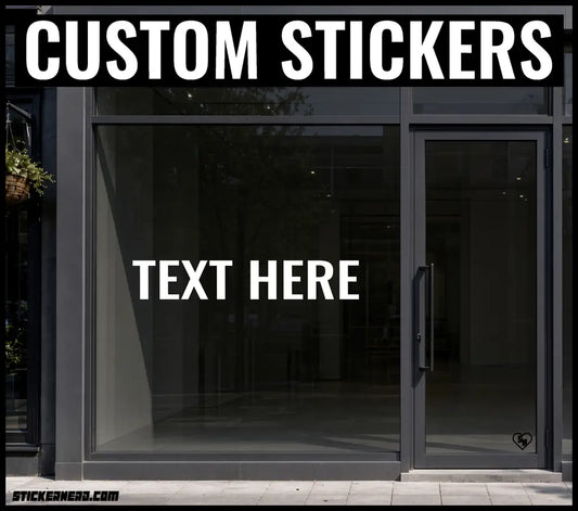 Custom Store Window Decals - Storefront Lettering - Custom Vinyl Window Decals and Stickers
