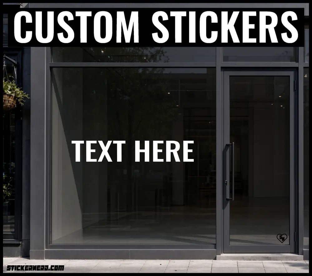 Custom Storefront Decals - Business Signage - Window Stickers and Lettering