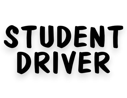 Student Driver Sticker - Window Decal - STICKERNERD.COM