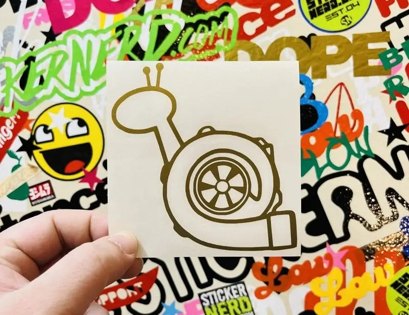 Turbo Snail Decal - Turbocharger Power boost Sticker 