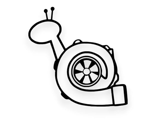 Turbo Snail Sticker - Window Decal - STICKERNERD.COM