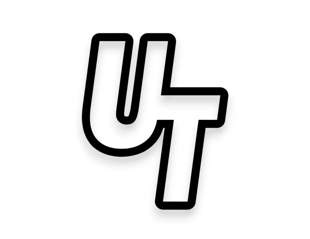UT State Initials Sticker - STICKERNERD.COM