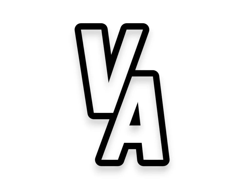 VA State Initials Sticker - STICKERNERD.COM