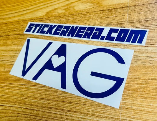 Vag Euro Sticker - VW Window Decal 