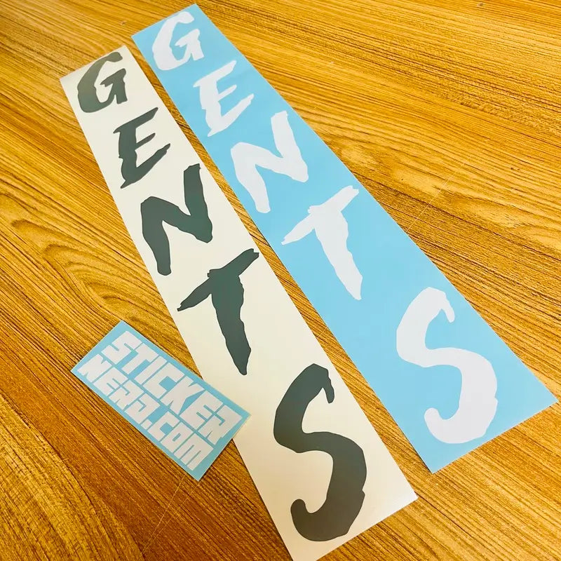 Custom Vertical Text Car Decals - Vinyl Text Stickers For Windows