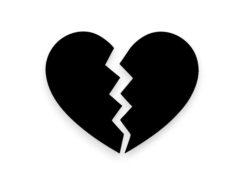 Broken Heart Sticker - STICKERNERD.COM