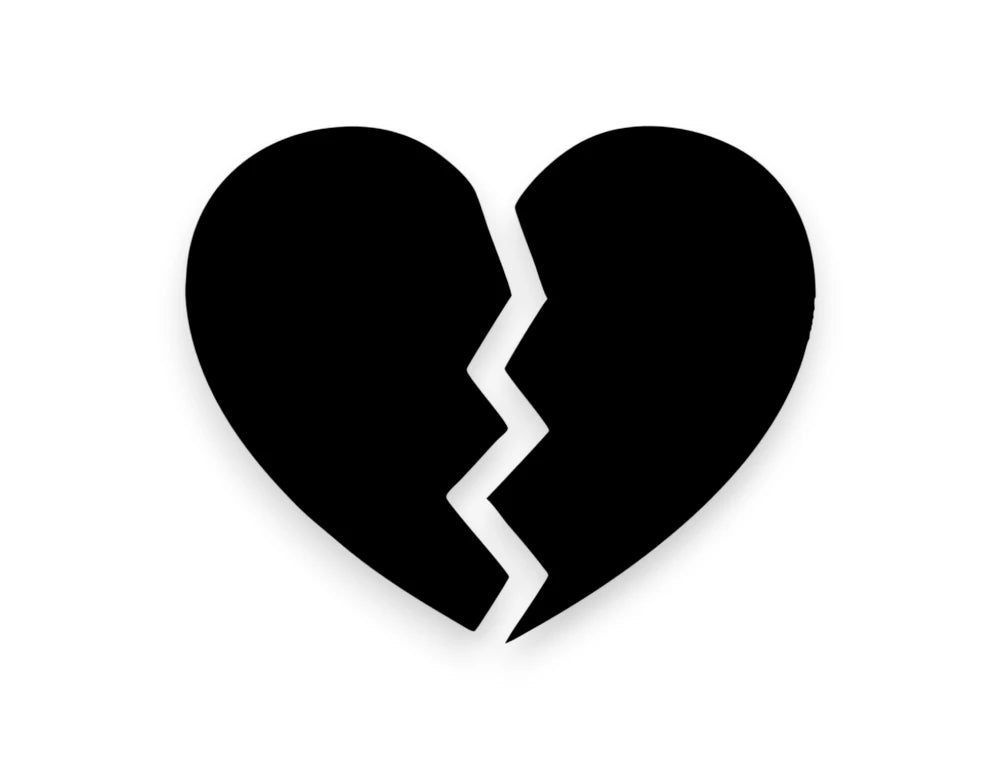 Broken Heart Sticker - STICKERNERD.COM