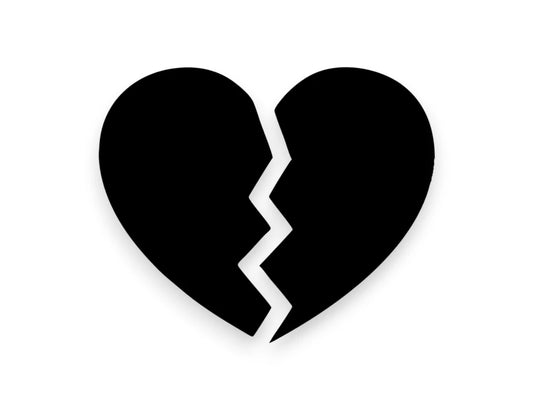 Broken Heart Sticker - STICKERNERD.COM