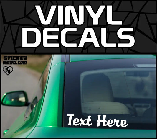 Custom Vinyl Decals - Car Window Stickers And Decals
