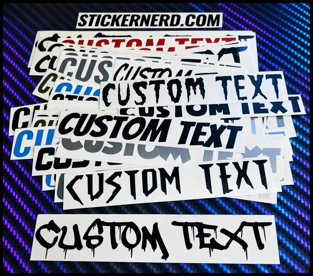 Vinyl Lettering For Cars - Custom Stickers - Custom Window Decals