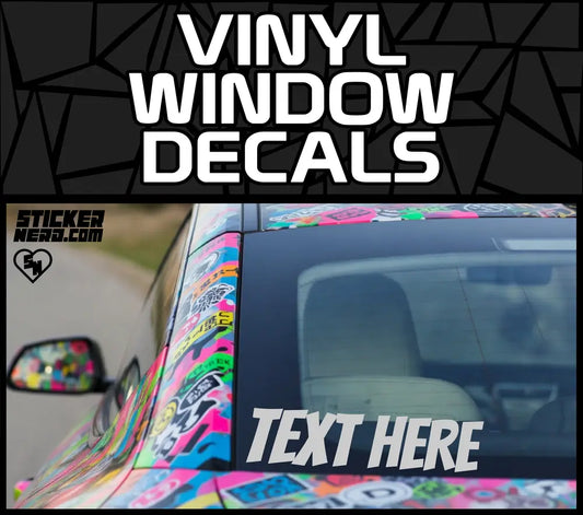 Vinyl Window Decals - Custom Car Stickers - StickerNerd