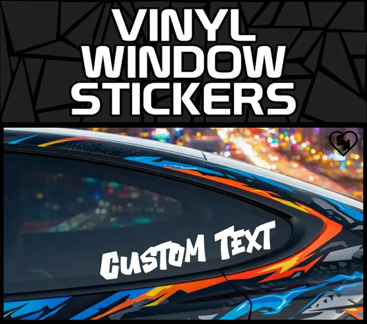 Vinyl Window Stickers - Custom Car Stickers - StickerNerd