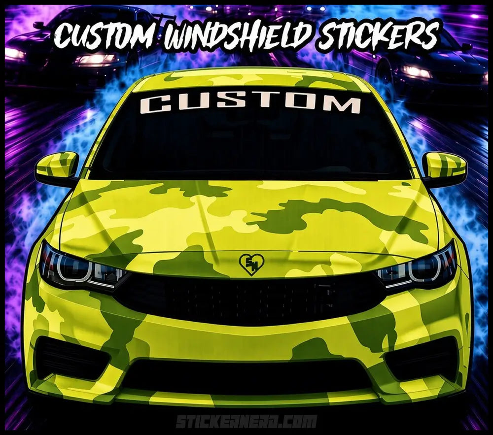 Custom Vinyl Windshield Banners - Custom Windshield Stickers And Decals