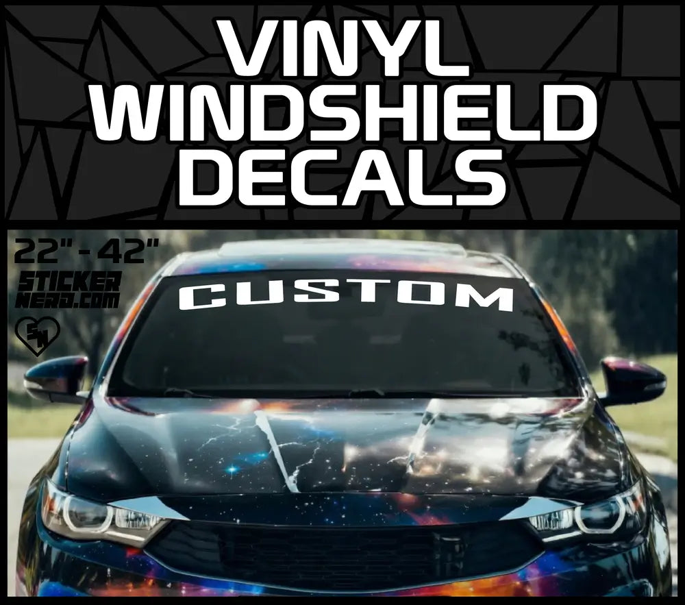 Vinyl Windshield Decals - Car Window Banners And Stickers