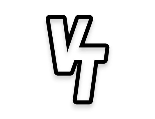 VT State Initials Sticker - STICKERNERD.COM