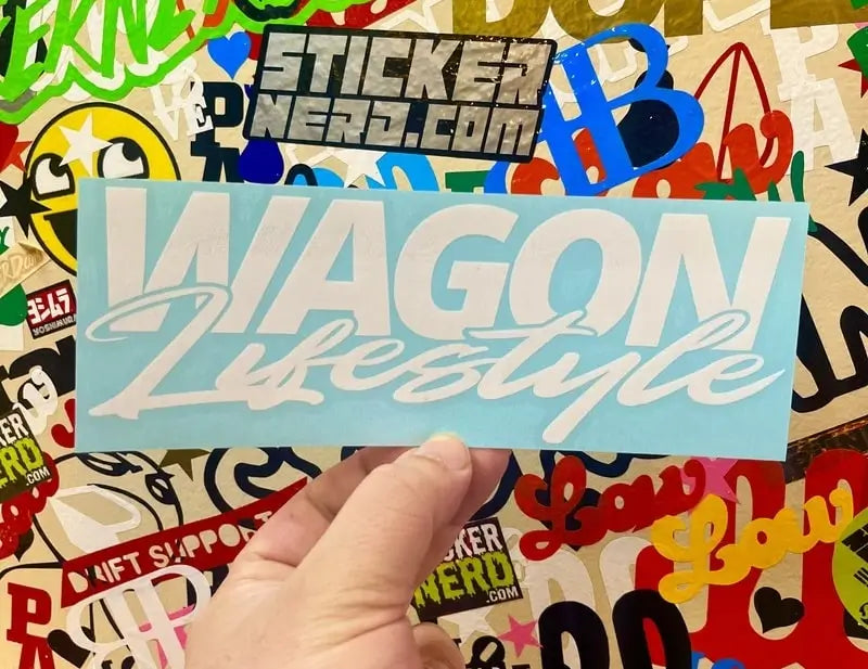 Wagon Lifestyle Sticker - Vinyl Window Decal