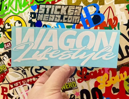 Wagon Lifestyle Sticker - Vinyl Window Decal