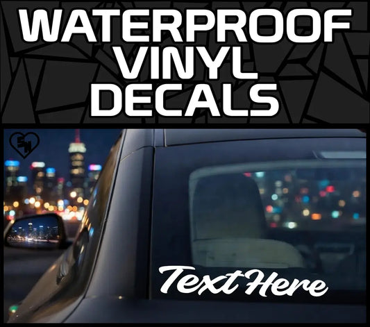 Waterproof Vinyl Decals - Custom Car Stickers