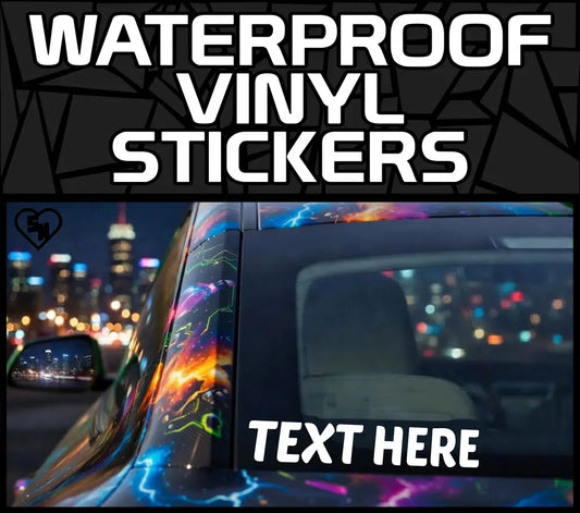 Waterproof Vinyl Stickers - Custom Window Decals