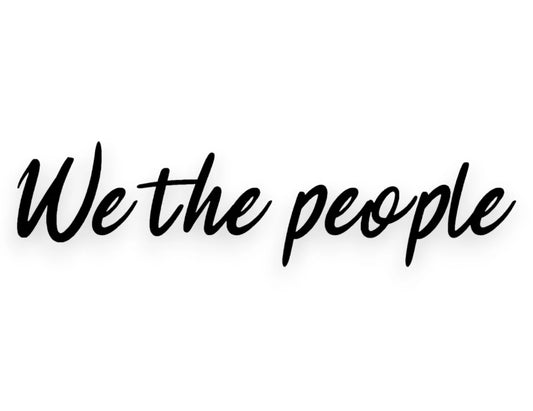 We The People Sticker - Window Decal - STICKERNERD.COM
