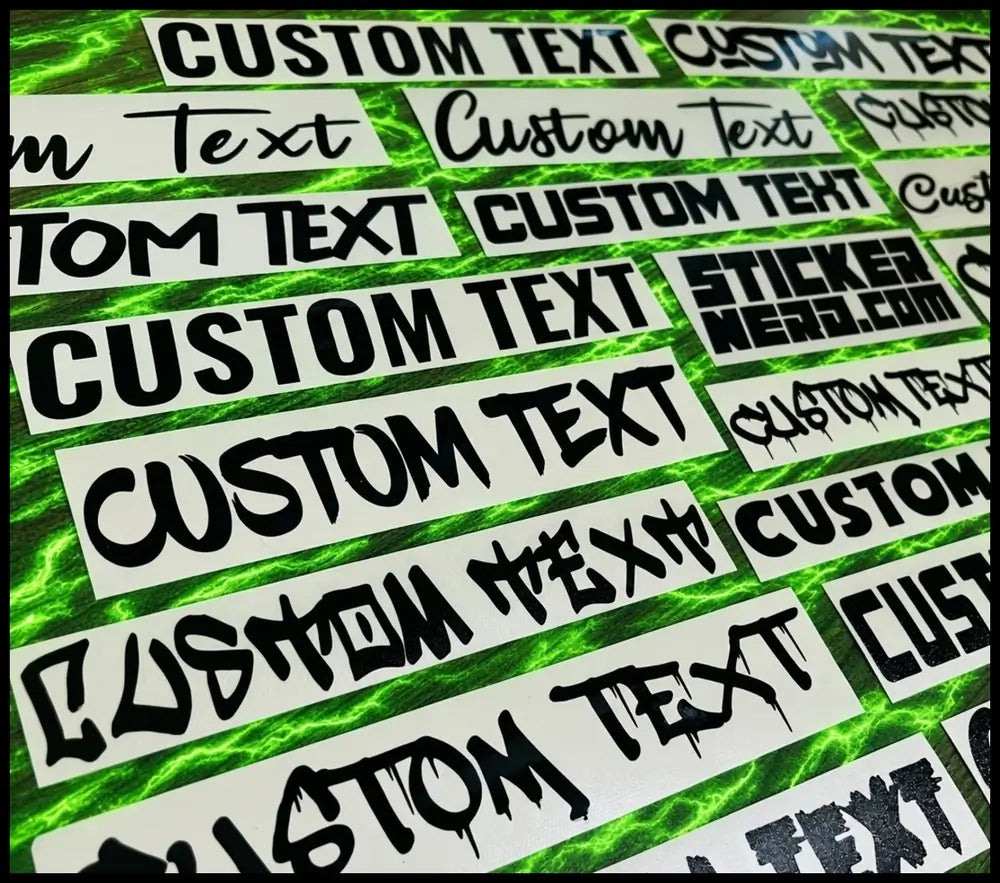 Weather Resistant Custom Decals - Custom Stickers For Cars And Windows