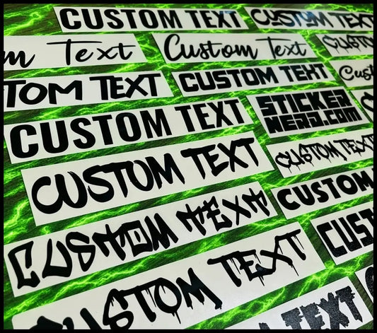 Weather Resistant Custom Decals - Custom Stickers For Cars And Windows