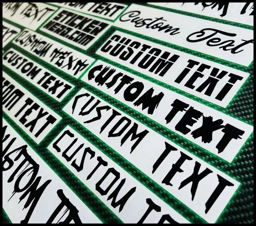 Window Vinyl Lettering - Custom Stickers And Decals