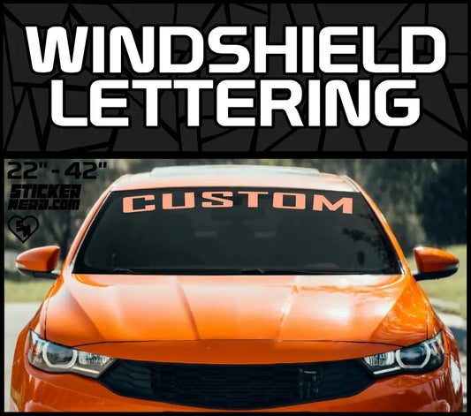 Windshield Lettering - Design Online - Stickers For Cars And Trucks