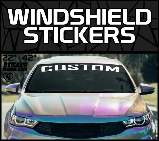 Custom Windshield Stickers - Design Online - For Cars And Trucks