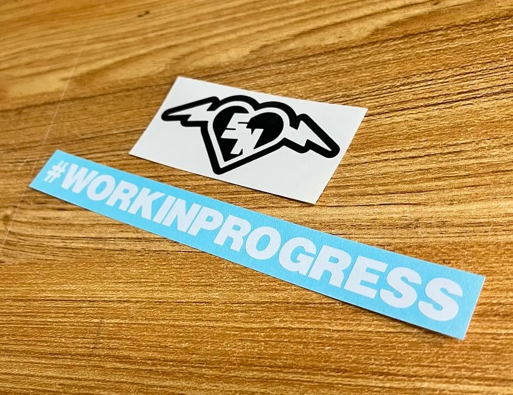 Work In Progress Sticker - Funny Window Decal