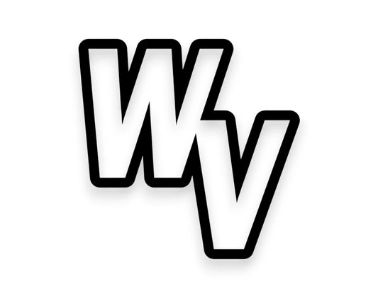 WV State Initials Sticker - STICKERNERD.COM